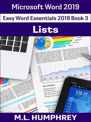 cover image of Word 2019 Lists